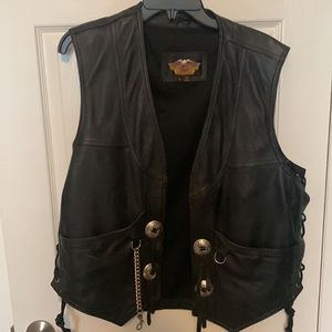Vintage Harley Davidson beautiful leather vest